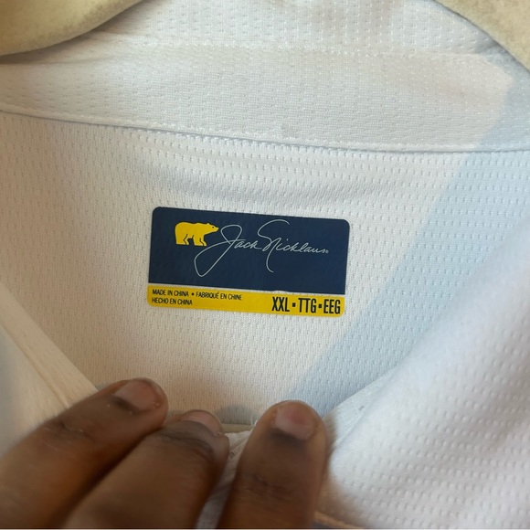 Jack Nicklaus Men’s Golf Polo Shirt Classic White Sz XXL Preppy Office Academia - Picture 2 of 5